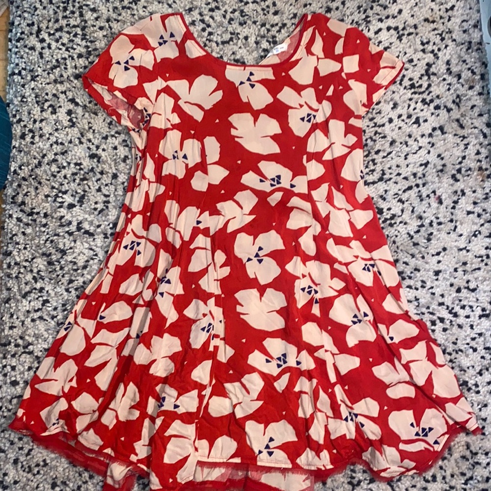 Urban outfitters red flowery dress
